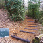 和田山史跡　疑木階段設置